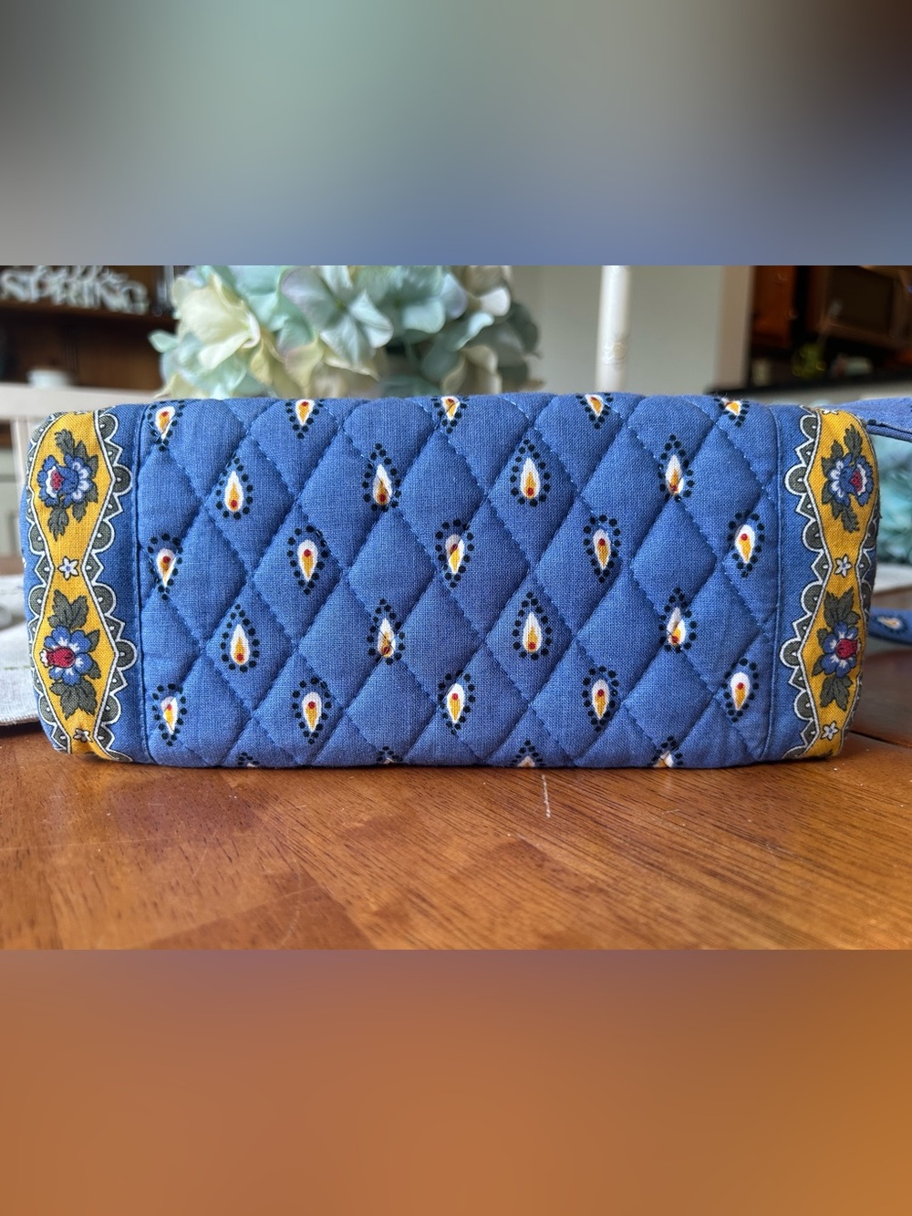 Vera Bradley French Blue Paisley purse - Picture 3 of 6